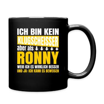I'm not a smartass Ronny - Full Colour Mug - black - Right