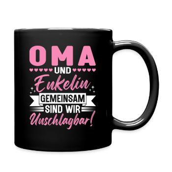 Mamie et petite-fille Ensemble, nous sommes imbattables - Mug uni - noir - Droite