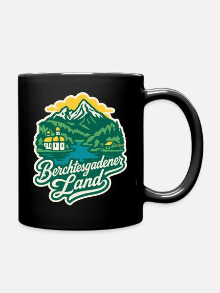 Berchtesgadener Land Bayern - Tasse einfarbig - Schwarz