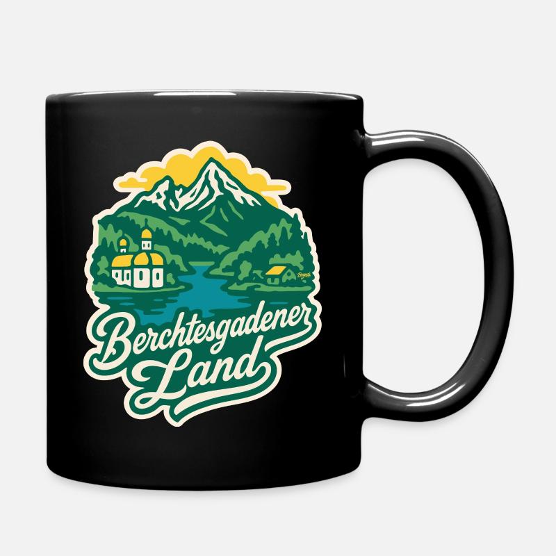 Berchtesgadener Land Bayern - Tasse einfarbig - Schwarz