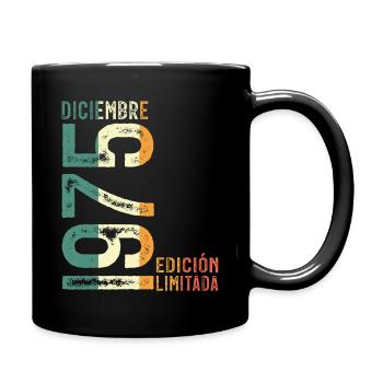December 1975 Retro Vintage Birthday Gift - Full Colour Mug - black - Right