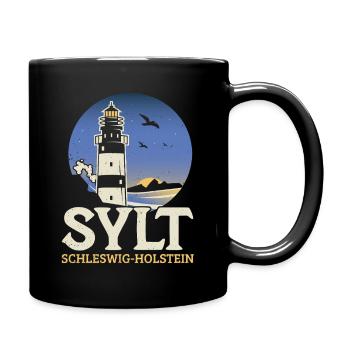 North Sea Holiday SYLT SCHLESWIG HOLSTEIN Fun - Full Colour Mug - black - Right