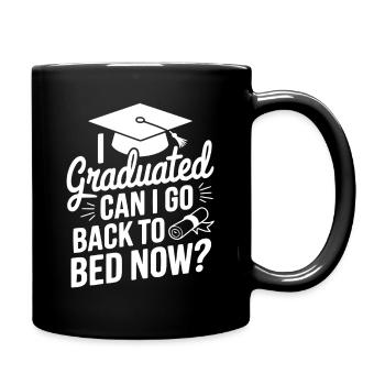 Drôle Graduation Citation Diplômé - Mug uni - noir - Droite