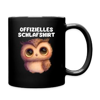 Cuddly NightOwl Chemise de nuit - Mug uni - noir - Droite