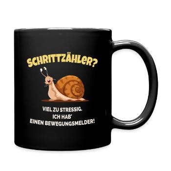Pedometer? I have a motion detector! - Full Colour Mug - black - Right