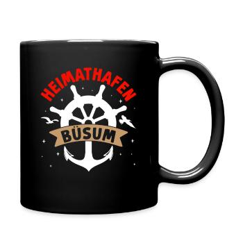 Marins HEIMATHAFEN BÜSUM Funny North Sea - Mug uni - noir - Droite