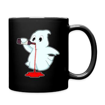 Spirit Bottle of Red Wine - Full Colour Mug - black - Right