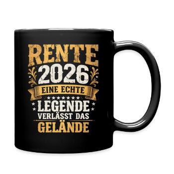 Retraite 2026 La légende quitte le parc Vintage - Mug uni - noir - Droite