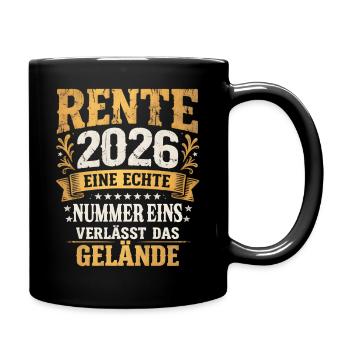 Pension 2026 Numéro 1 quitte le site Vintage - Mug uni - noir - Droite