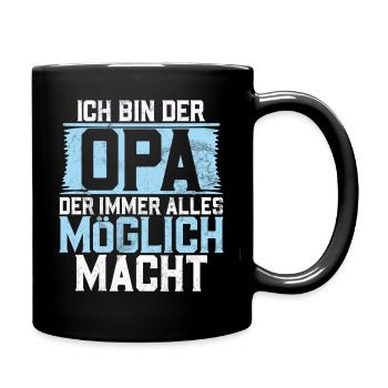 I'm the grandpa who always makes everything possible - Full Colour Mug - black - Right