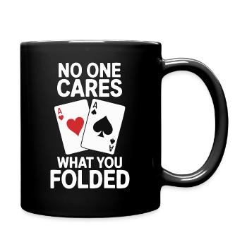 Poker - Personne ne s’en soucie en disant design - Mug uni - noir - Droite