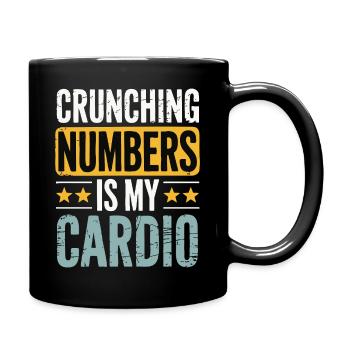 Calcul - Cardio Humour Financier - Mug uni - noir - Droite