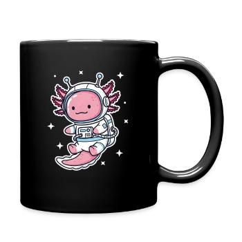 Axolotl Astronaut - Full Colour Mug - black - Right