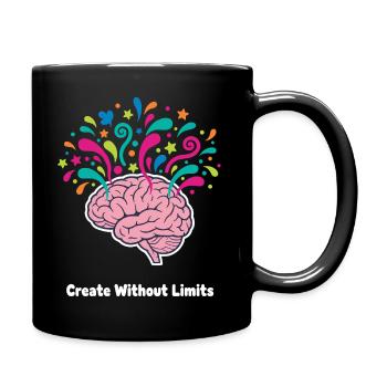 Mind Colors Brain Explosion - Full Colour Mug - black - Right