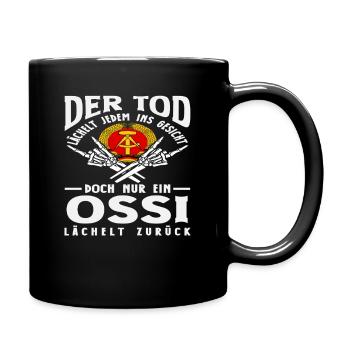 La mort sourit Ossi en disant la fierté de la RDA - Mug uni - noir - Droite