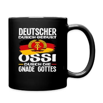 Grâce de Dieu Ossi disant l’orgueil de la RDA - Mug uni - noir - Droite