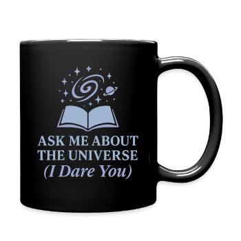 Spacecore Cosmic Humor Galaxy Universe Zitat - Tasse einfarbig - Schwarz - Rechts