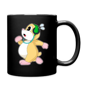 Hamster Jogger Jogging Sports - Full Colour Mug - black - Right