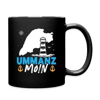 Ostsee Urlaub UMMANZ MOIN Lustiges - Tasse einfarbig - Schwarz - Rechts