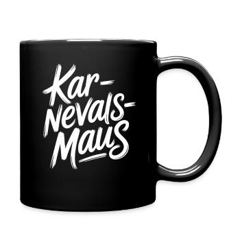 Karnevalsmaus Karneval Köln Kölner Karnevals Maus - Tasse einfarbig - Schwarz - Rechts