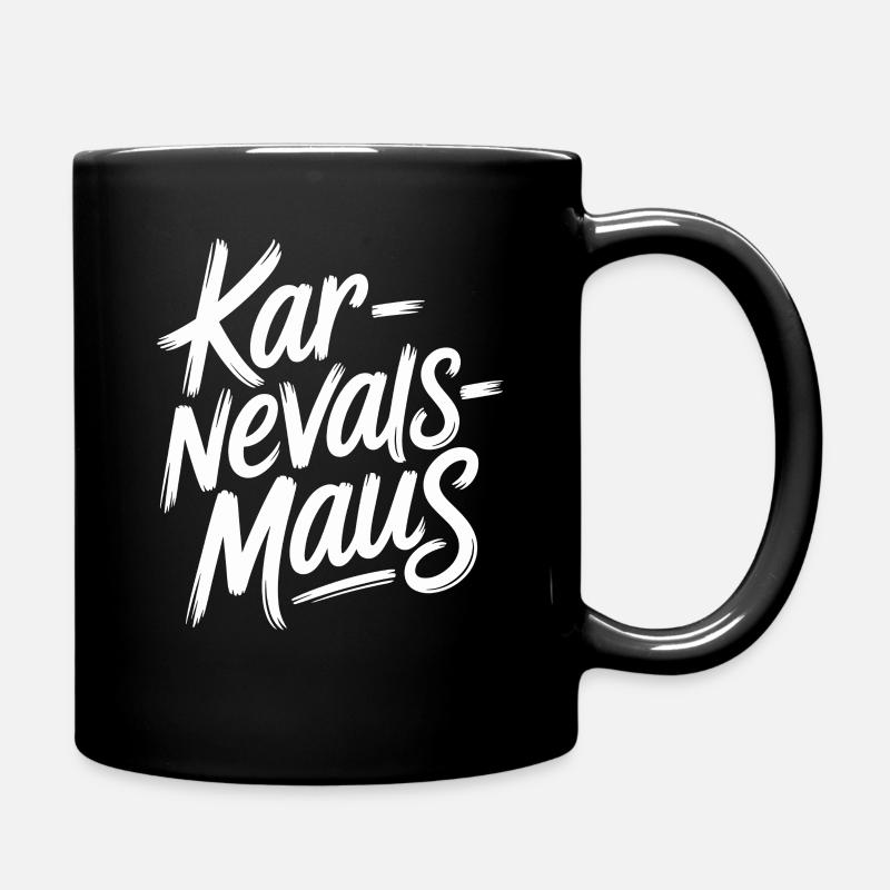 Karnevalsmaus Karneval Köln Kölner Karnevals Maus - Tasse einfarbig - Schwarz