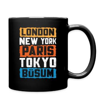Vacances à la mer du Nord LONDRES NEW YORK PARIS TOKYO - Mug uni - noir - Droite