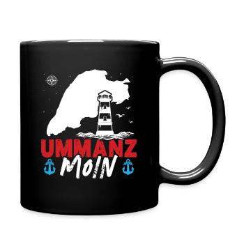 Ostsee Urlaub UMMANZ MOIN Lustiges - Tasse einfarbig - Schwarz - Rechts