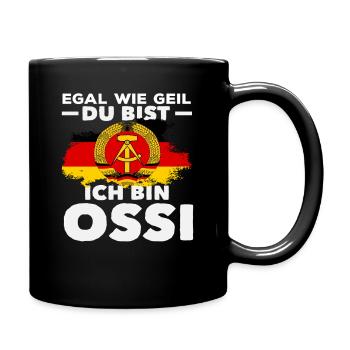 Je suis Ossi et je dis la fierté de la RDA - Mug uni - noir - Droite