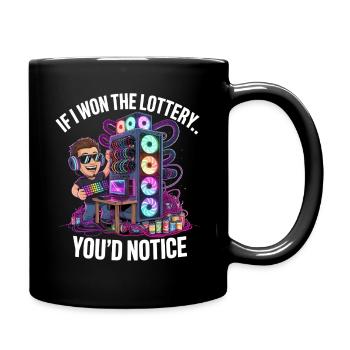 Funny If I Won The Lottery You’d Notice Yacht boat - Tasse einfarbig - Schwarz - Rechts