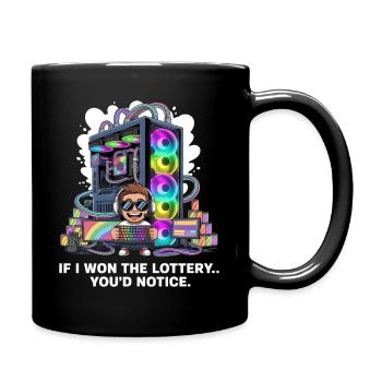 Funny If I Won The Lottery You’d Notice Yacht boat - Tasse einfarbig - Schwarz - Rechts