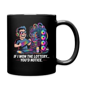 Funny If I Won The Lottery You’d Notice Yacht boat - Tasse einfarbig - Schwarz - Rechts
