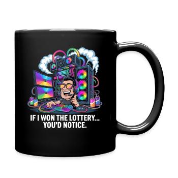 Funny If I Won The Lottery You’d Notice Yacht boat - Tasse einfarbig - Schwarz - Rechts