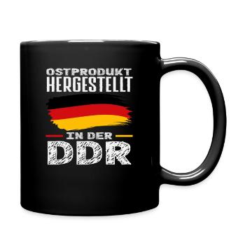 Ostprodukt Lustiges Ossi Spruch DDR Stolz - Full Colour Mug - black - Right