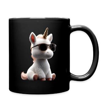 Licorne Poney Cavalier Chevaux Équitation Licornes - Mug uni - noir - Droite