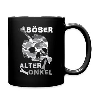 Evil Old Uncle Skull - Full Colour Mug - black - Right
