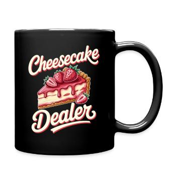 Kuchen - Tasse einfarbig - Schwarz - Rechts