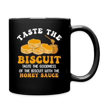 Keks-Honig-Dip-T-Shirt - Tasse einfarbig - Schwarz - Rechts