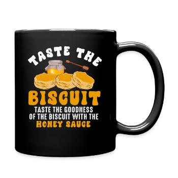 Biscuit au miel Matin - Mug uni - noir - Droite