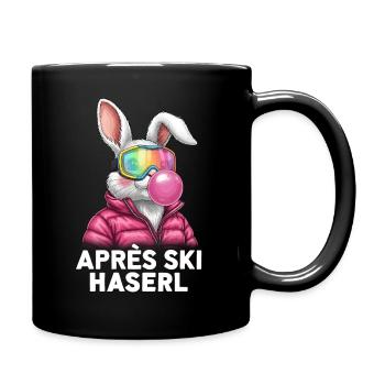 Apres Ski Haserl Pink Bubble Gum - Tasse einfarbig - Schwarz - Rechts