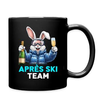 Apres Ski Haserl Pink Hase - Tasse einfarbig - Schwarz - Rechts