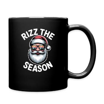 Rizz Die Saison Weihnachtsmann Grafik - Tasse einfarbig - Schwarz - Rechts