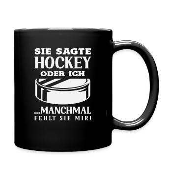 Cadeau drôle de joueur de hockey - Mug uni - noir - Droite