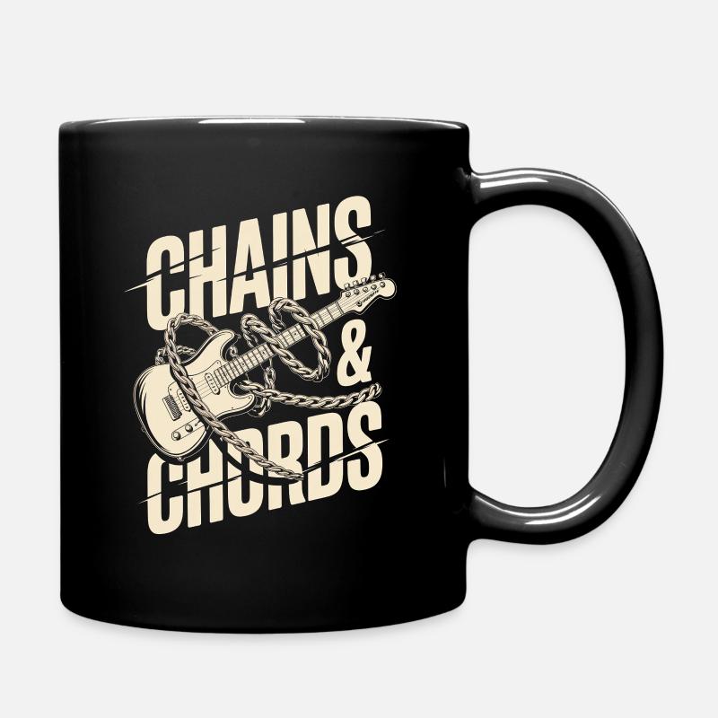 Chains & Chords Punk Rock Music - Tasse einfarbig - Schwarz