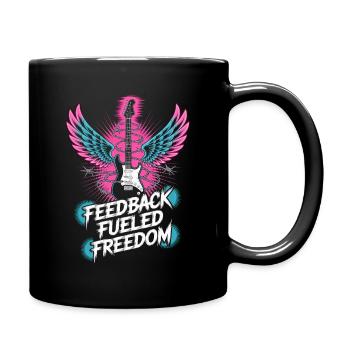 Les retours ont alimenté la liberté de la musique punk rock - Mug uni - noir - Droite