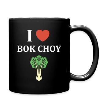 J Adore Bok Choy Graphique - Mug uni - noir - Droite