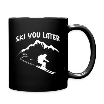 Ski You Later Apres Ski Party Crew Snow Skiing Ski - Full Colour Mug - black - Right