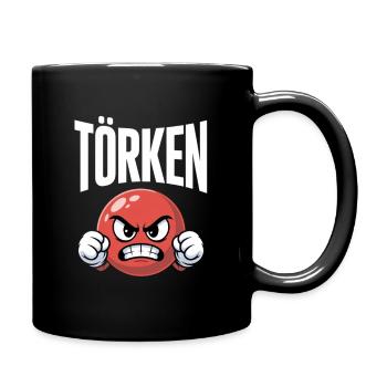 Drôle Dire Törken Dessin animé Drôle Dinde Mème - Mug uni - noir - Droite