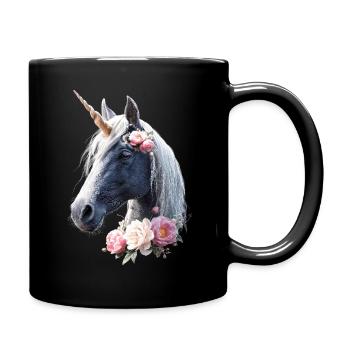 Licorne Poney Cavalier Chevaux Équitation Licornes - Mug uni - noir - Droite