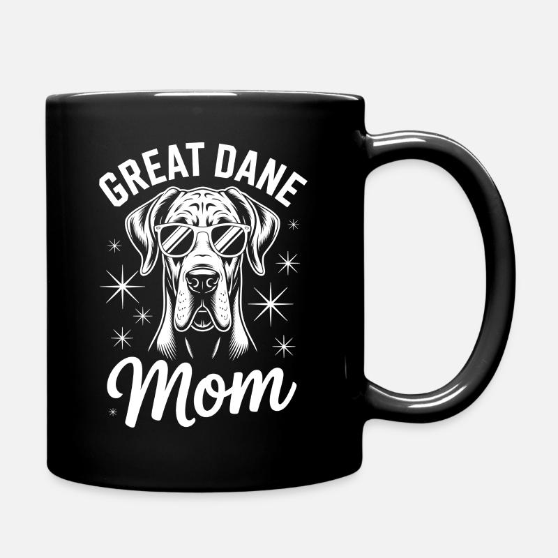 Deutsche Dogge Spruch Lustiges Dogge Geschenk - Tasse einfarbig - Schwarz