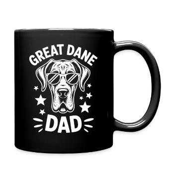 Deutsche Dogge Spruch Lustiges Dogge Geschenk - Tasse einfarbig - Schwarz - Rechts